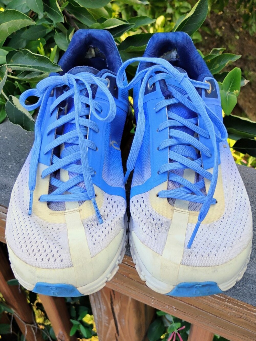 On Cloudflow Marina Blue White Running Shoes Gorpcore Sporty Athleisure - 8.5 - Picture 5 of 15